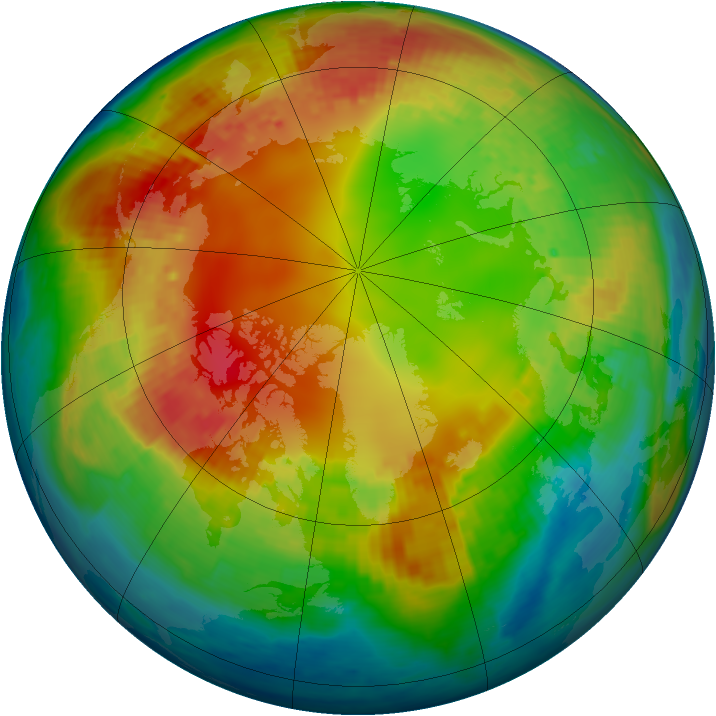 Arctic ozone map for 08 February 2002